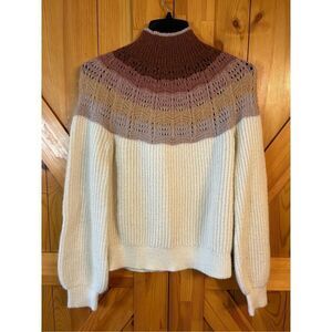 Maurices Ombre Mock Neck Pullover Sweater Size XS Multicolor (8087)